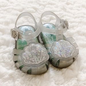 Mini Melissa Seashell Mermaid Glitter Sandal
